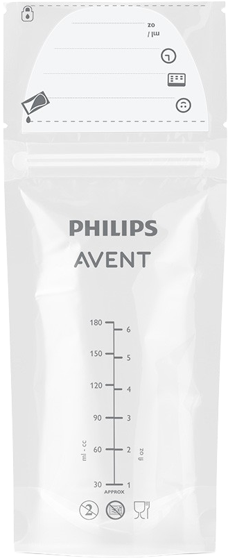 Philips Avent Vrecká na materské mlieko 180 ml, 25 ks