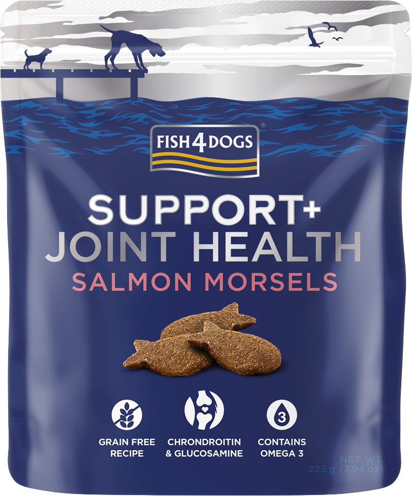 Fish4Dogs Pamlsky pre psov na podporu zdravia kĺbov s lososovými kúskami 225 g