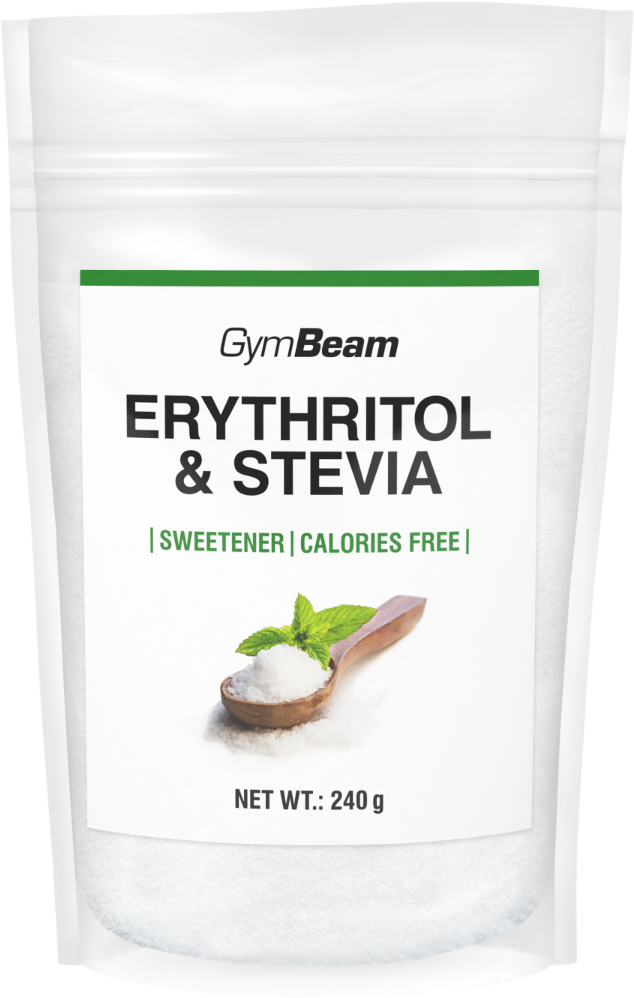 GymBeam Erytritol & Stévia sladidlo 240 g
