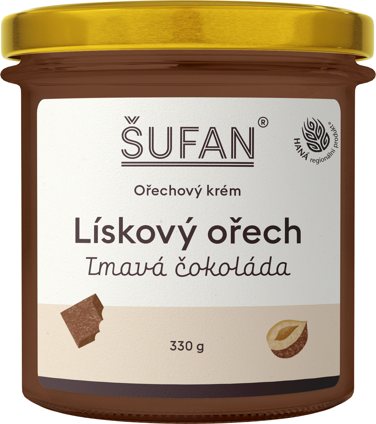 Šufan Lieskový orech s tmavou čokoládou 330 g