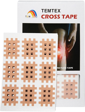 Temtex Cross Tape A, béžová 2,1 x 2,7 cm, 180 ks