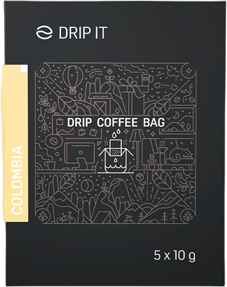 Drip it Káva vo filtri Colombia Sierra Nevada 5 x 10 g
