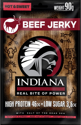 Indiana Jerky Beef Hot & Sweet 90 g