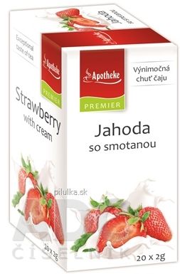 Apotheke PREMIER SELECTION ČAJ Jahoda so smotanou 20x2 g