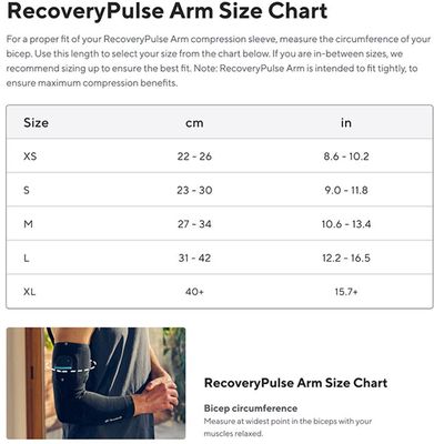 Therabody RecoveryPulse Arm Sleeve - XL