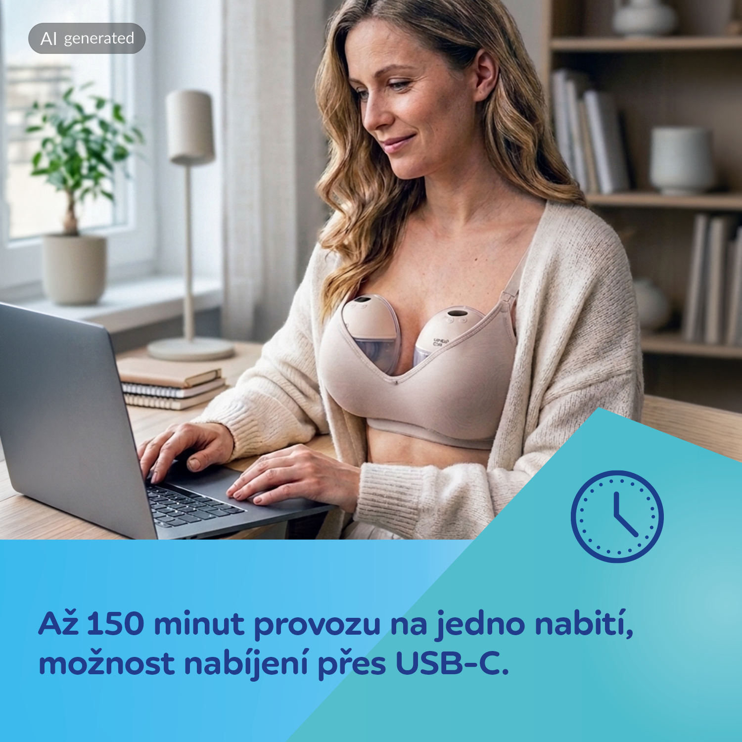 Canpol babies Elektrická odsávačka materského mlieka do podprsenky Hands-Free 2.0 150 ml