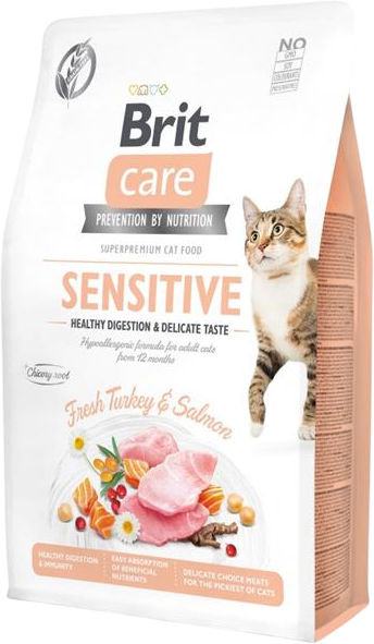 Brit Care Cat Grain-Free Sensitive Healthy Digestion & Delicate Taste 2 kg