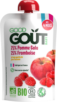 Good Goût BIO Jablko s malinou 120 g