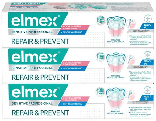 Elmex Zubná pasta Sensitive Professional Repair&Prevent 3 x 75 ml