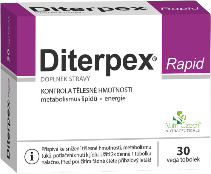 Diterpex Rapid 30 tvrdých kapsúl