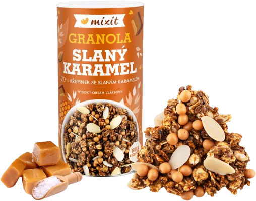 Mixit Granola z pece - Slaný karamel 550 g