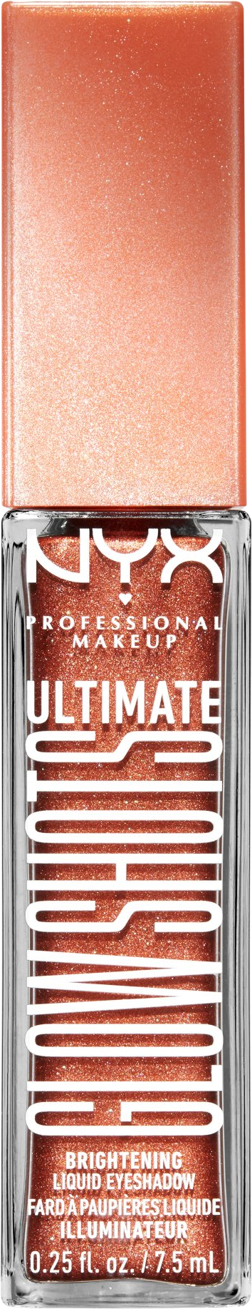 NYX Professional Makeup Ultimate Glow Shots Tekuté očné tiene napustené vitamínom C - 11 Clementine Fine 7.5 ml