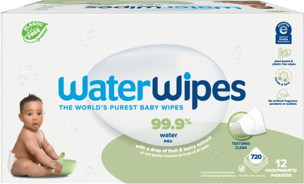 Waterwipes Obrúsky vlhčené bez obsahu plastov Soapberry 12 x 60 ks