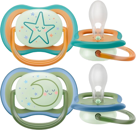Philips Avent Cumlík Ultra air nočný 18m+ neutral 2 ks