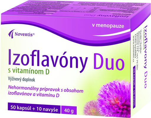 Noventis Izoflavóny Duo s vitamínom D 60 kapsúl