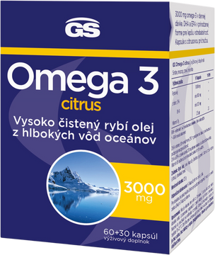 GS Omega 3 Citrus 60+30 kapsúl 90 ks