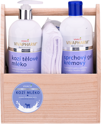 Vivaco Darčeková kazeta kozmetiky s kozím mliekom