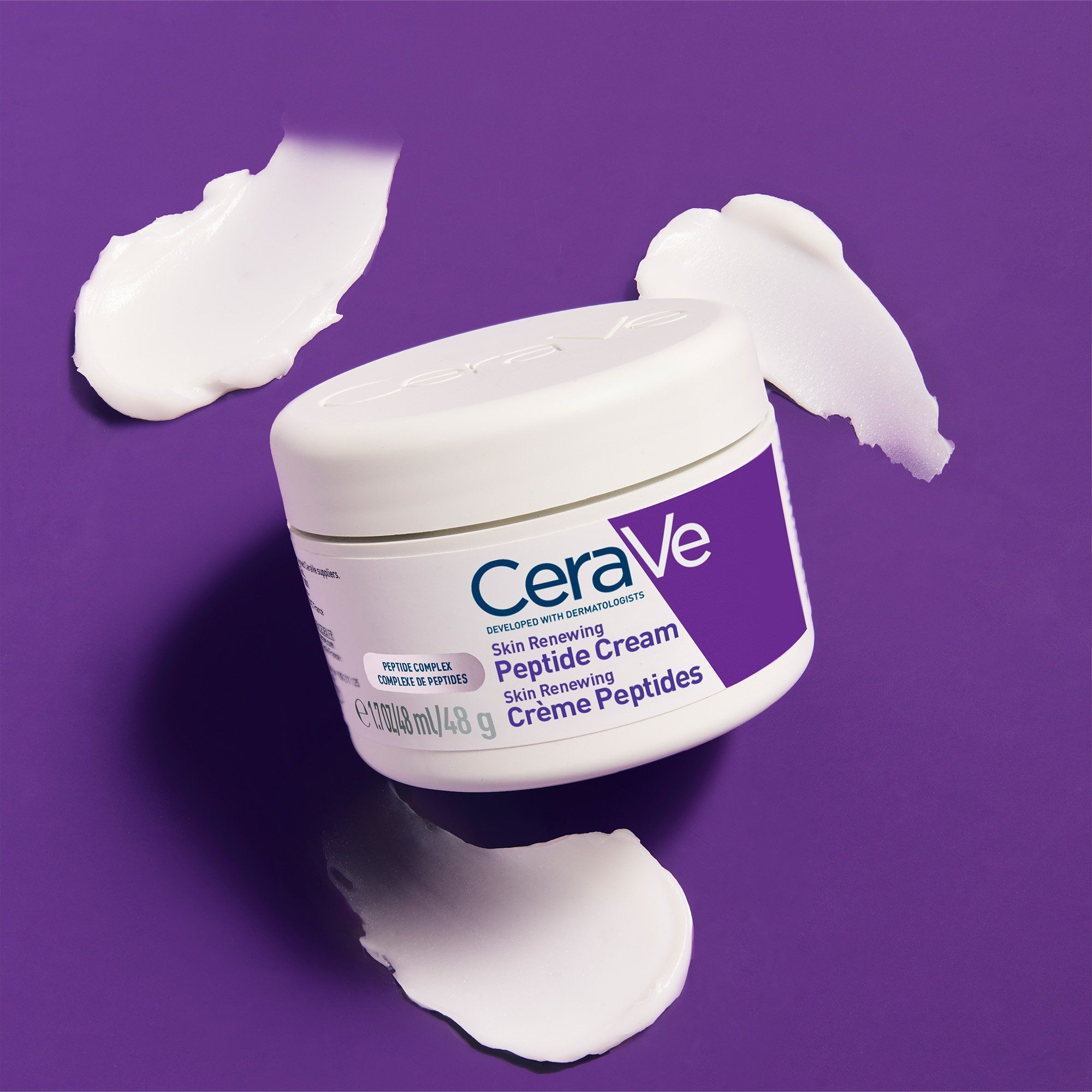 CeraVe peptidový krém pre obnovu pleti s 3 esenciálnymi ceramidmi a niacínamidom 48 ml