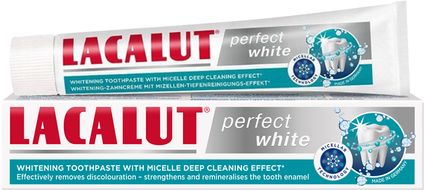 Lacalut Perfect White Micelárna zubná pasta 75 ml