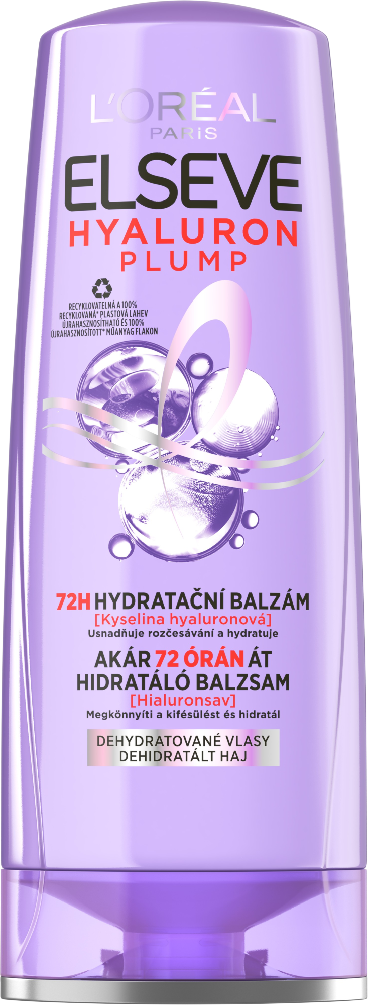 L'Oréal Paris Elseve balzam hydratačný Hyaluron Plump 72H , 300 ml