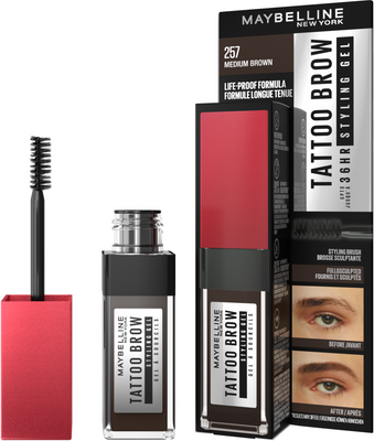 Maybelline New York Gel 257 Medium Brown dlhotrvajúci gél na obočie 6 ml