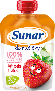 Sunar Do ručičky ovocná kapsička jahoda 4m+ 100 g