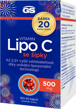 GS Vitamín Lipo C 500 mg so šípkami 110 kapsúl