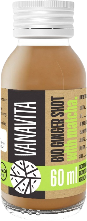 VanaVita Bio Ginger shot with matcha 60 ml