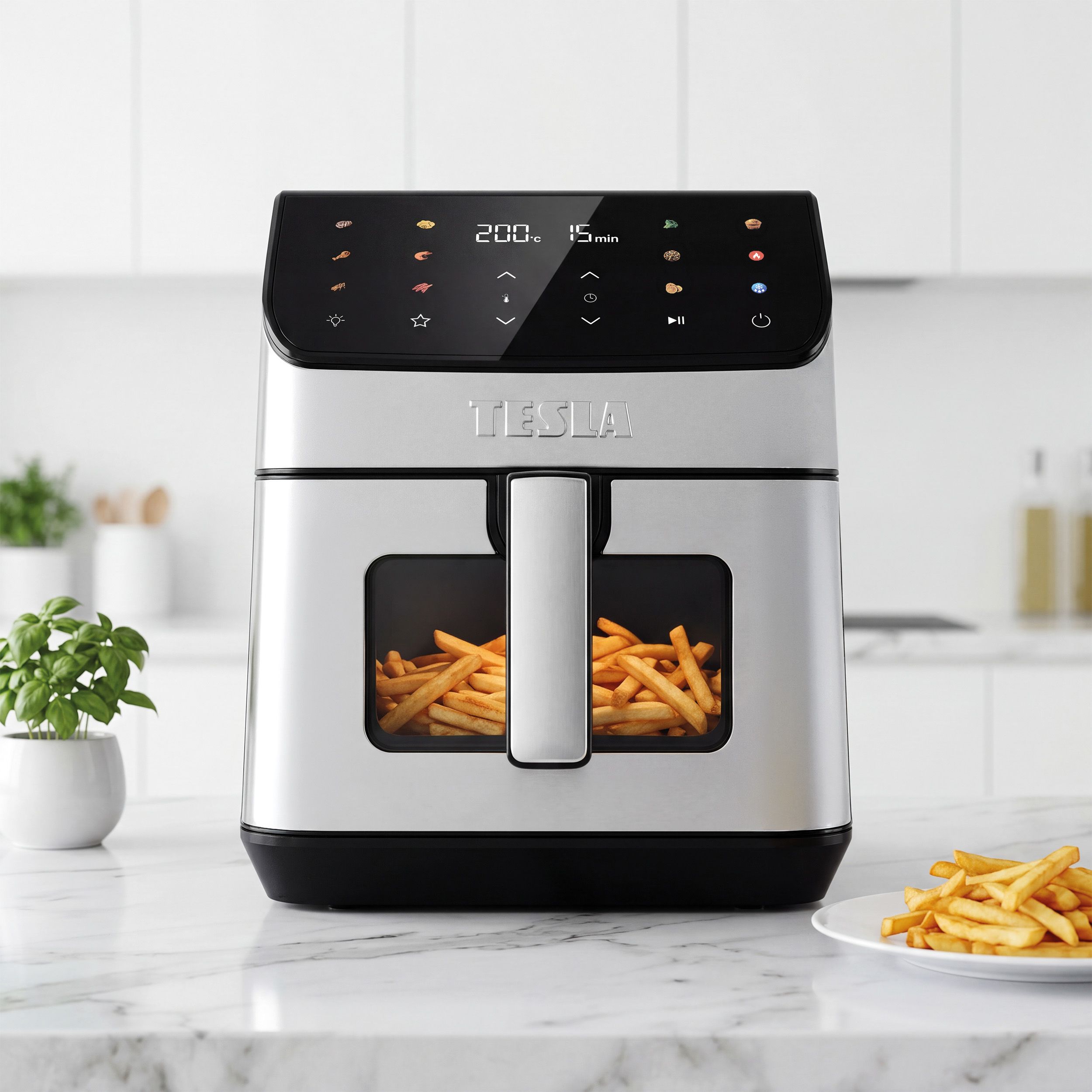 Tesla AirCook DualHeat QD65 XXL - multifunkčná duálna digitálna teplovzdušná fritéza