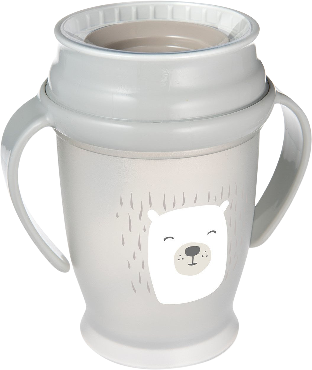 LOVI Hrnček 360° so svietiacimi úchytmi BUDDY BEAR 9m+ 250 ml