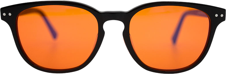 Lunesto Blue Light - oranžové okuliare blokujúce modré svetlo - čierne