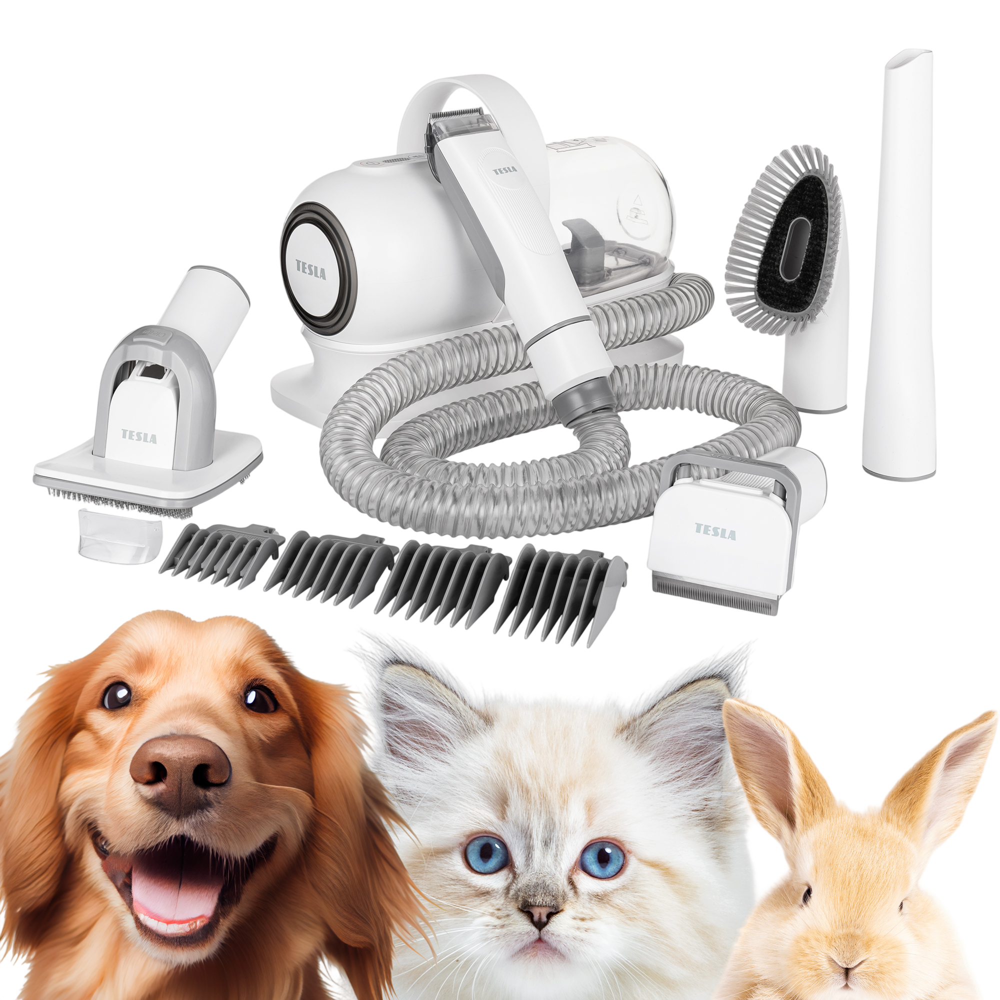 Tesla PetCare Station TQ500 Pro - sada na starostlivosť o srsť domácich miláčikov