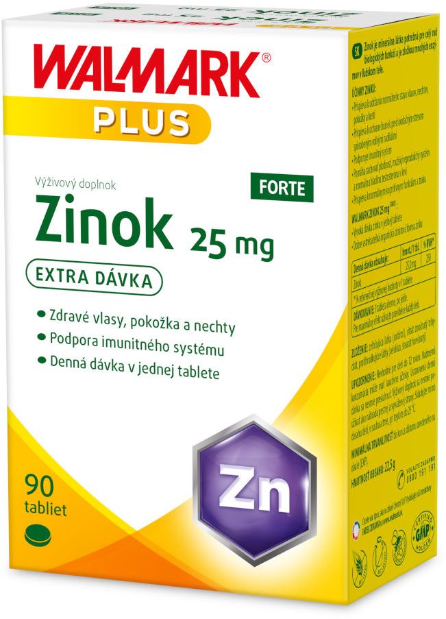 Walmark Zinok FORTE 25 mg 90 tabliet