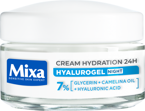 Mixa Hyalurogel nočný hydratačný krém 50 ml