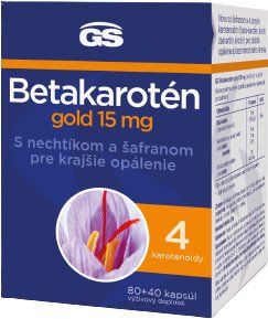 GS Betakarotén gold 15 mg, kapsúl 80+40 120 kapsúl
