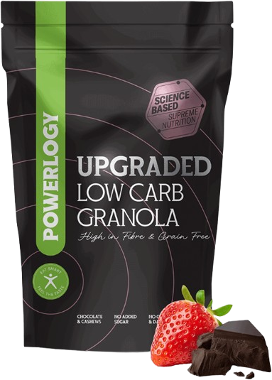 Powerlogy Upgraded Low Carb Granola Chocolate Strawberry 350 g