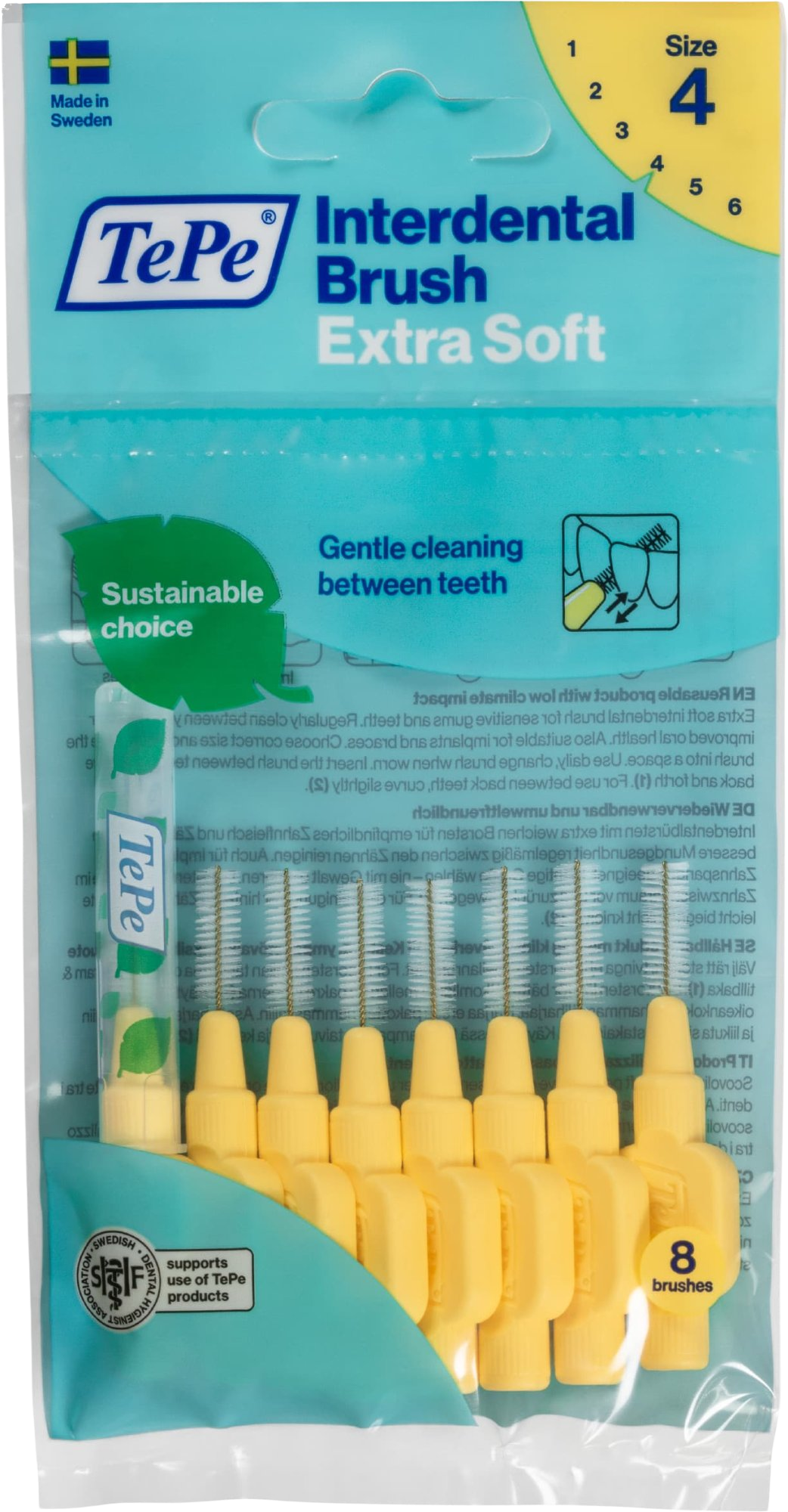 TePe medzizubné kefky Extra Soft žltá 0,7 mm 8 ks