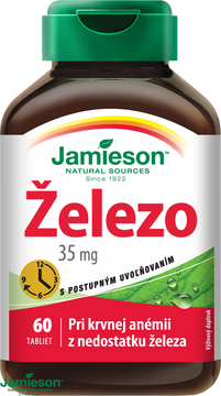 Jamieson Železo 35 mg s postupným uvoľňovaním 60 tabliet