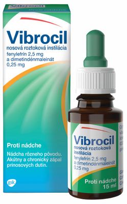 Vibrocil nosné kvapky na alergickú nádchu 15 ml