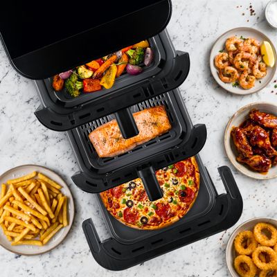 Tesla AirCook TrioZone Q636 XXL - multifunkčná trojzónová digitálna teplovzdušná fritéza