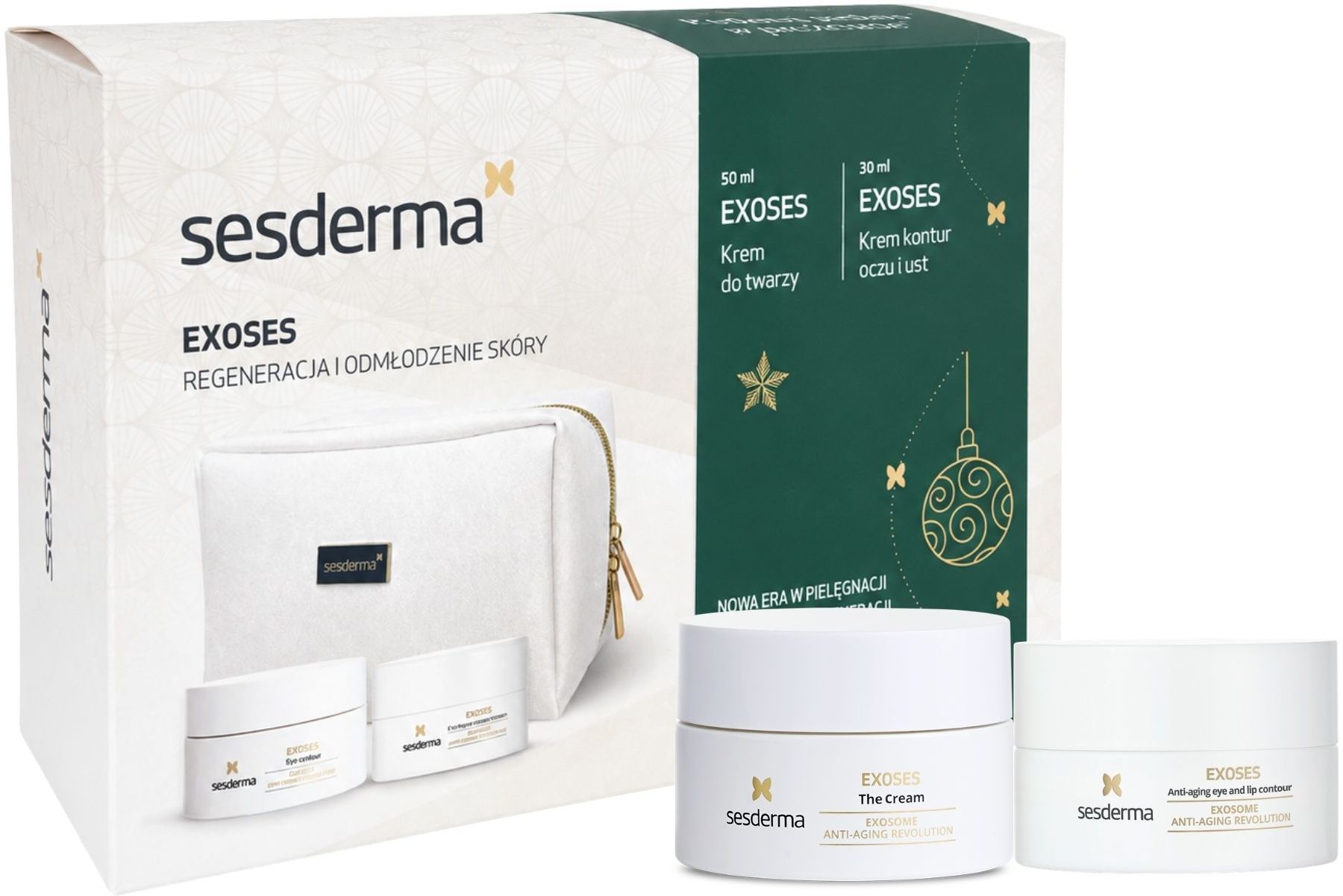 Sesderma EXOSES Darčekový set Pleťový krém + Kontúrovací krém na oči a pery
