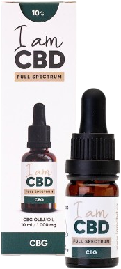 I am CBD Full Spectrum CBG konopný olej 10% original 10 ml
