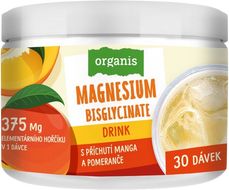 Organis Magnesium Drink s príchuťou manga a pomaranča 102 g
