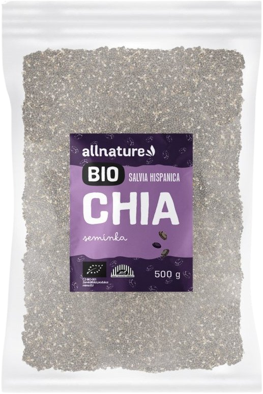 Allnature Chia semienka Bio, 500 ml