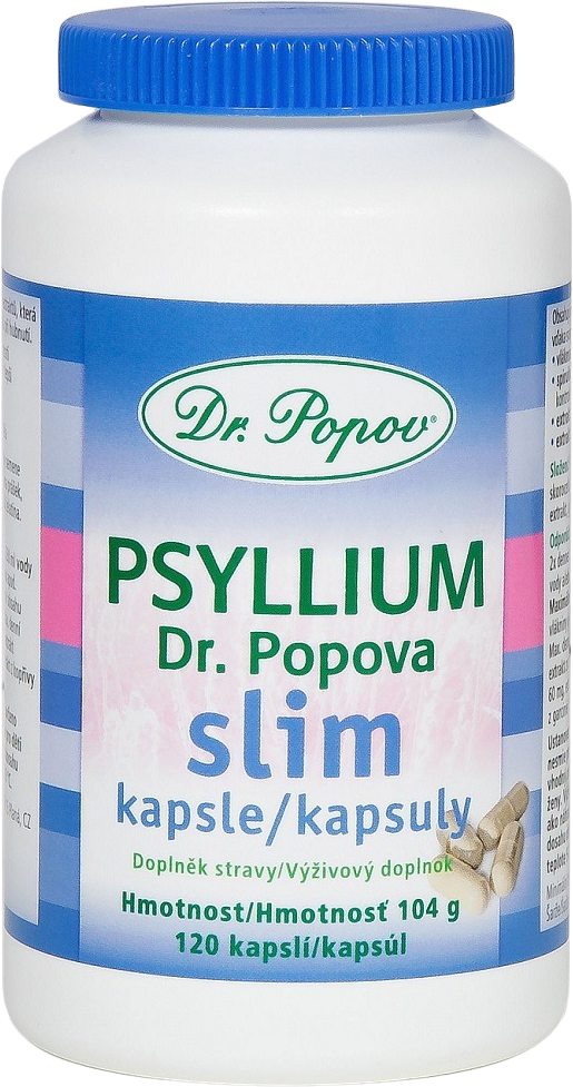 Dr.Popov Psyllium Slim 120 kapsúl