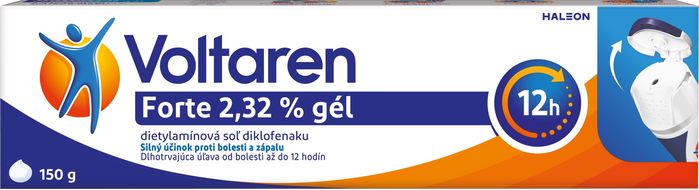 Voltaren Forte 2,32% gél s diklofenakom na bolesť chrbta, svalov a kĺbov 150 g