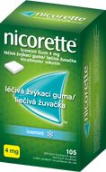 Nicorette Icemint Gum 4mg liečivé žuvačky 105 ks