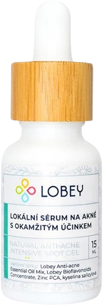 Lobey Lokálne sérum na akné s okamžitým účinkom 15 ml