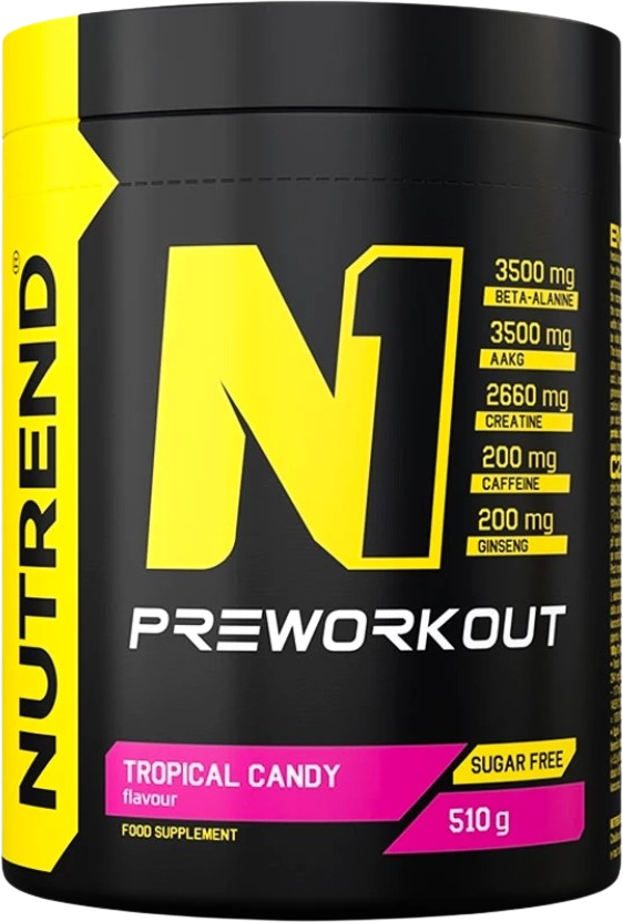 Nutrend N1 Pre - Workout tropical candy 510 g
