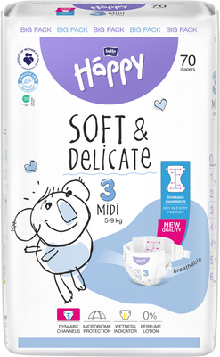 Bella Baby HAPPY Soft&Delicate Midi 70 ks